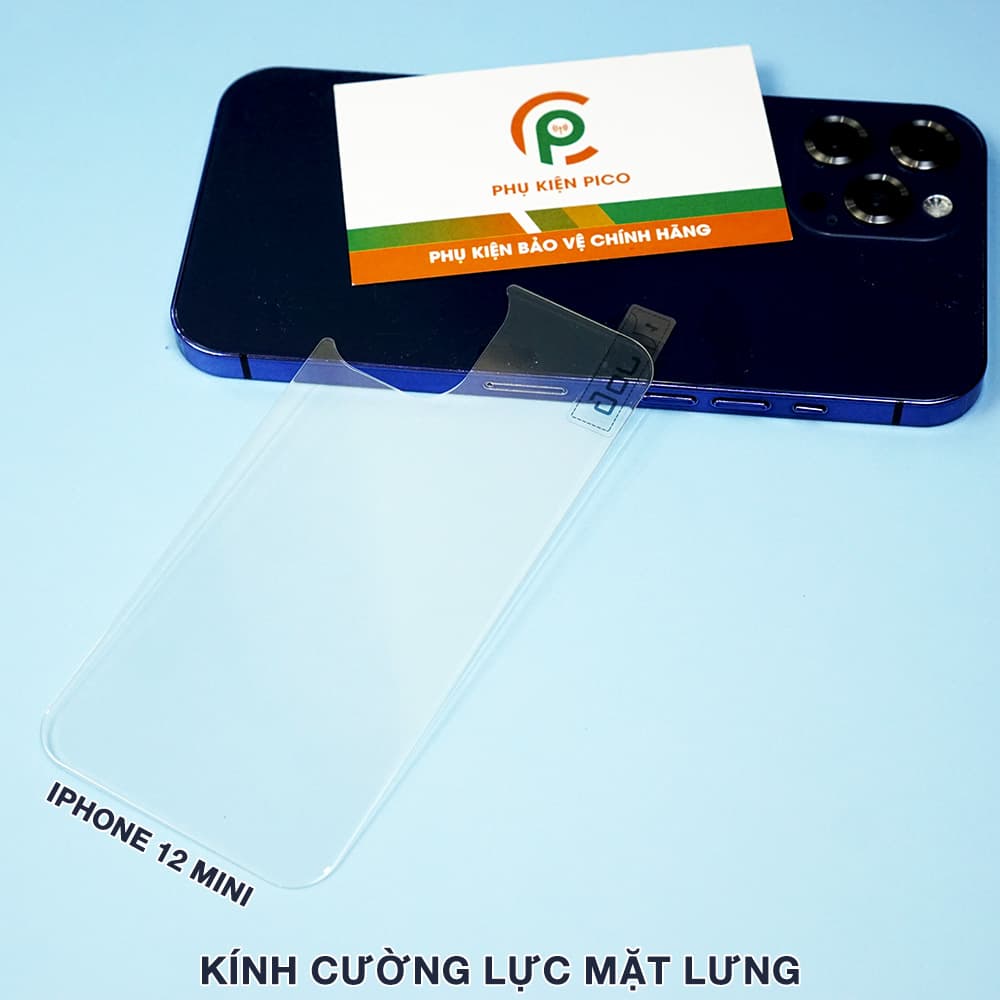 Cường lực lưng Iphone 12 Mini trong suốt độ cứng 9H - 3