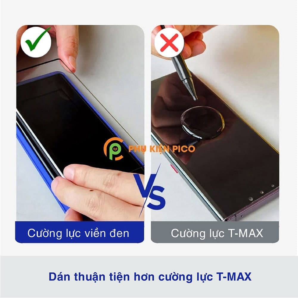 Kính cường lực Oneplus 9 Pro viền đen siêu mỏng full keo full màn hình - 3