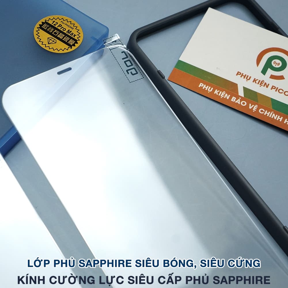 Cường lực Iphone 12 Pro full màn hình chính hãng Gor bản mới cường lực sứ tinh thể Sapphire - 5
