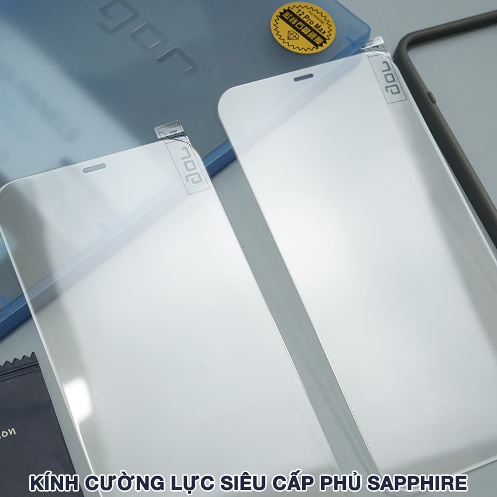Cường lực Iphone 12 Pro full màn hình chính hãng Gor bản mới cường lực sứ tinh thể Sapphire - 2