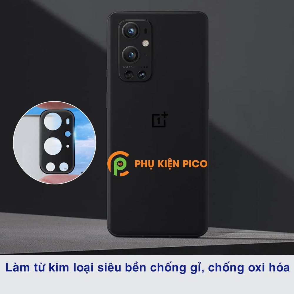 Dán camera Oneplus 9 Pro khung kim loại bảo vệ an toàn camera sau - 5