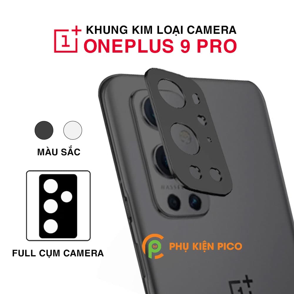 Dán camera Oneplus 9 Pro khung kim loại bảo vệ an toàn camera sau
