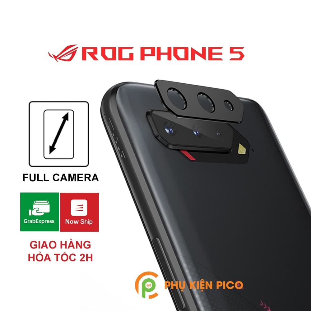 Dán camera Rog Phone 5 khung kim loại bảo vệ an toàn camera sau