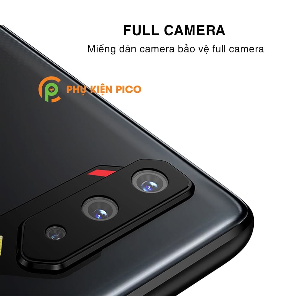 Dán camera Rog Phone 5 khung kim loại bảo vệ an toàn camera sau - 7