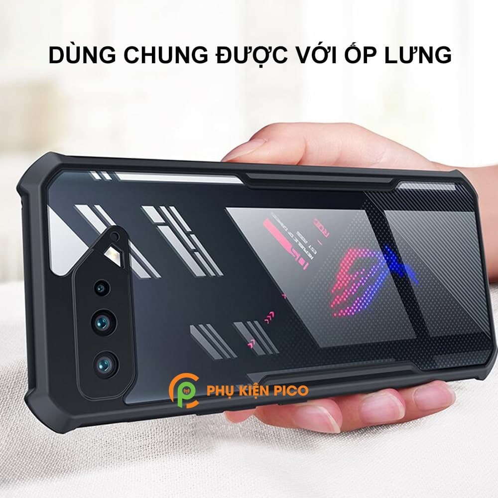Dán camera Rog Phone 5 khung kim loại bảo vệ an toàn camera sau - 2