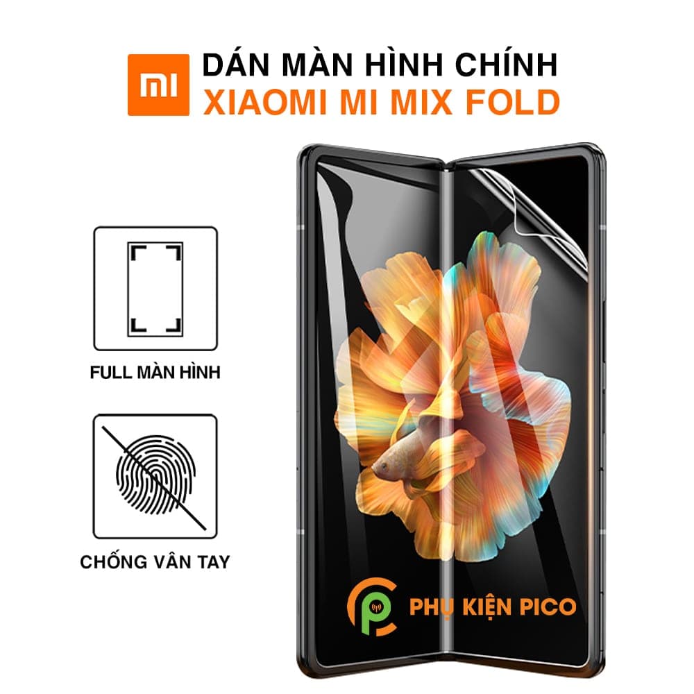 Dán màn hình Xiaomi Mi Mix Fold chống bám vân tay dẻo vân mờ