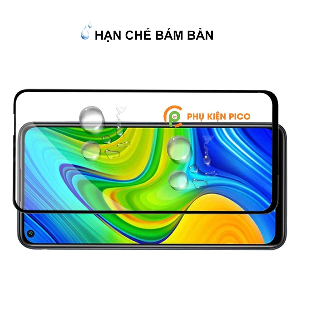 Kính cường lực Xiaomi Redmi Note 9 full màn hình viền đen siêu mỏng - 6