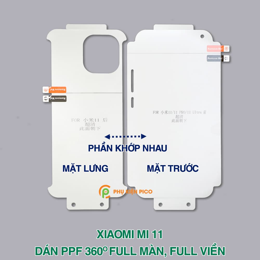 Dán màn hình Xiaomi Mi 11 360 Độ, bo cong trước sau - Dán PPF Mi 11 360 Độ - 5