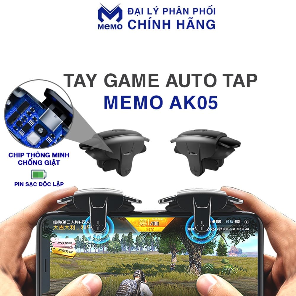 Nút Bắn PUBG Mobile Memo AK05 AUTO TAP siêu nhanh Nút chơi game auto tap