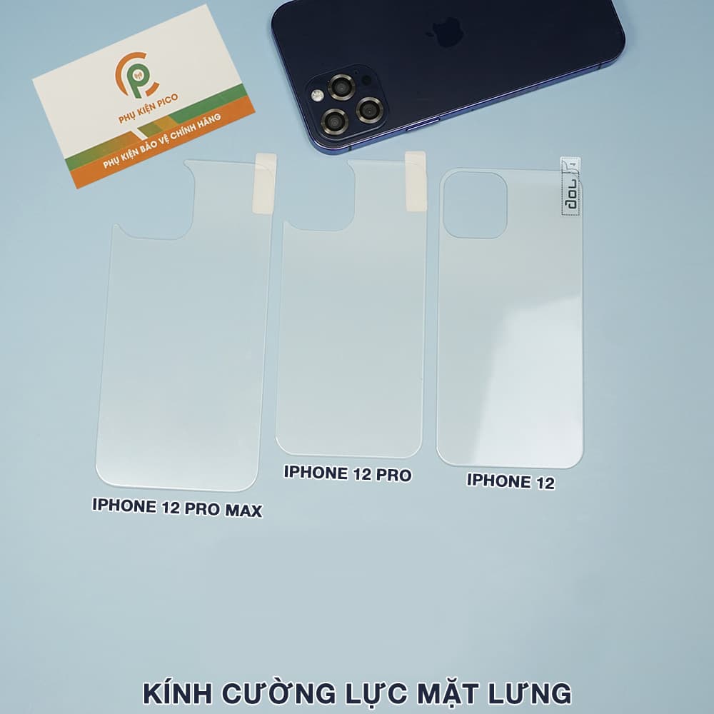 Kính cường lực lưng Iphone 12 Pro độ cứng 9H trong suốt - 6