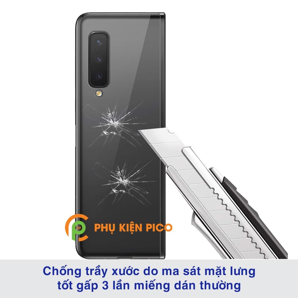 Dán lưng Samsung Galaxy Fold dẻo vân mờ chống bám vân tay - 8