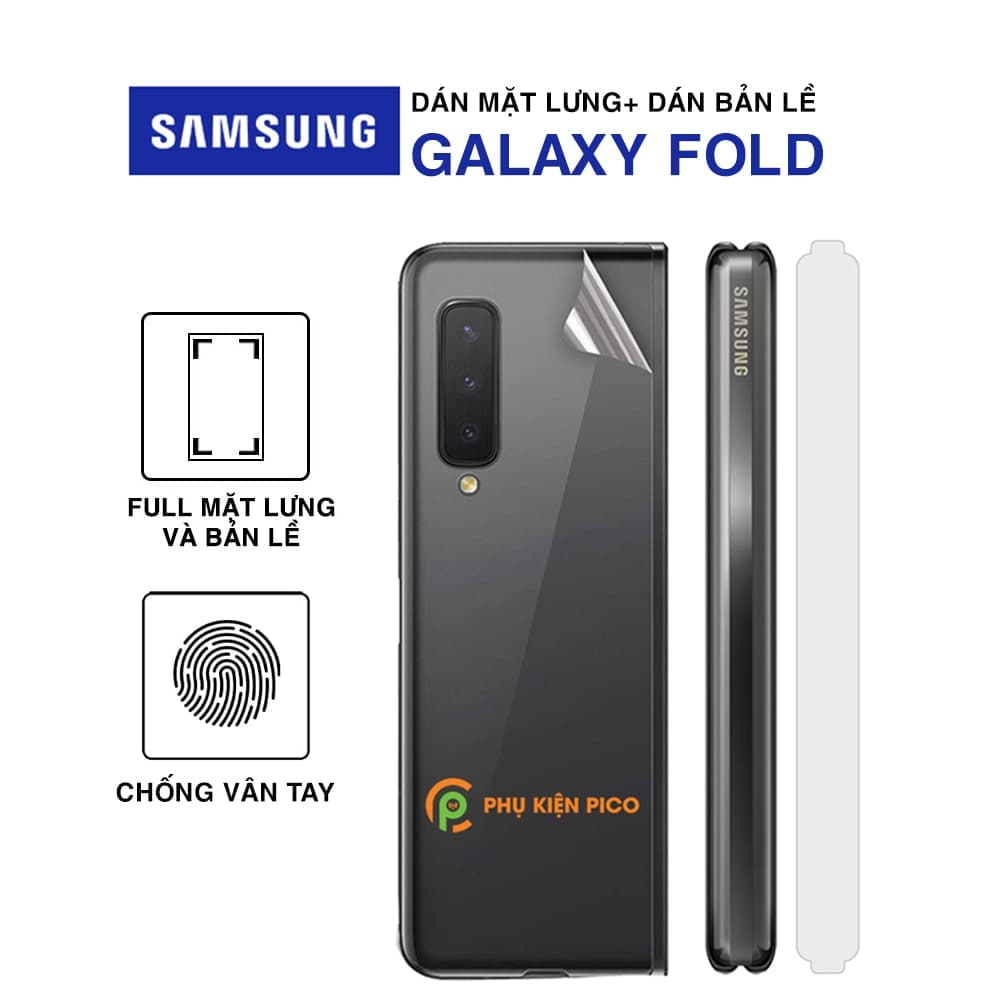 Dán lưng Samsung Galaxy Fold dẻo vân mờ chống bám vân tay