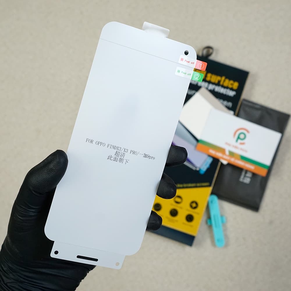 Dán màn hình Oppo Find X3 Pro dẻo trong suốt PPF chính hãng Moxiao Xing - 3