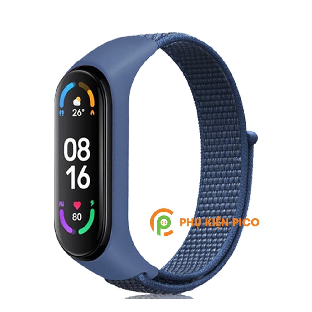 Dây đeo thay thế Xiaomi Mi Band 6 vải Nylon Sport Loop cao cấp siêu bền - 2