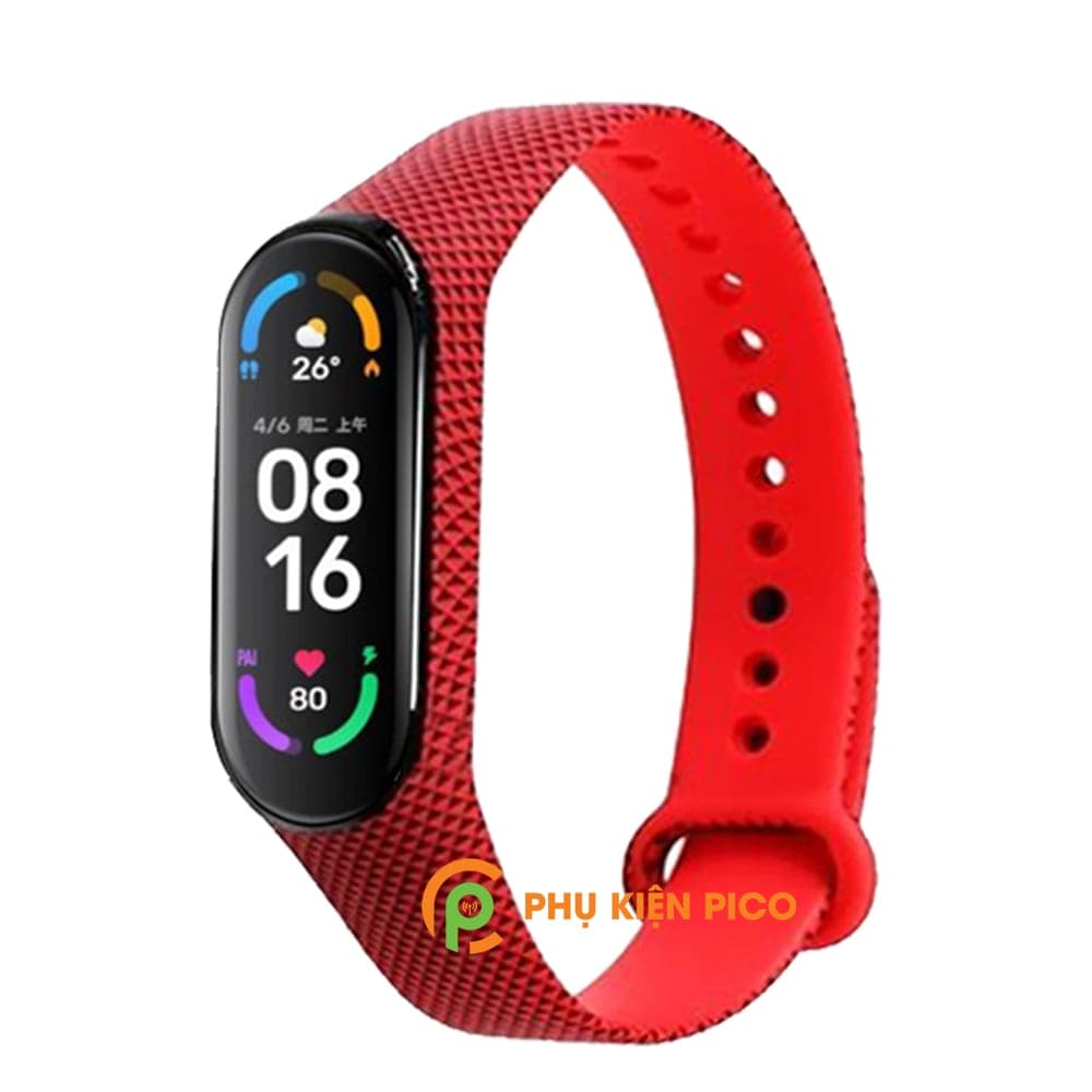 Dây đồng hồ Xiaomi Mi Band 6 silicone phong cách thời trang nhiều màu - 9