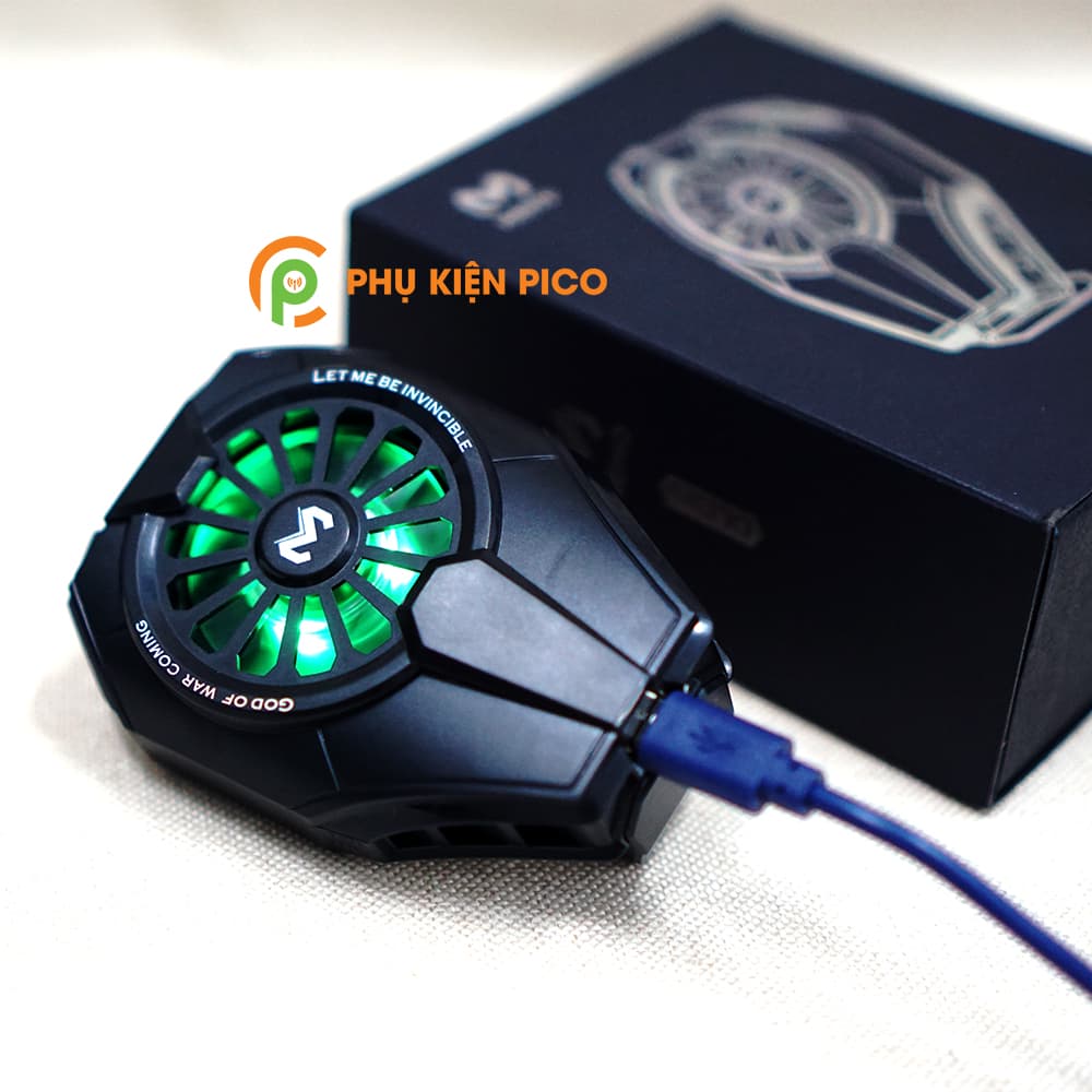 Quạt tản nhiệt điện thoại Memo DL06 tản sò lạnh có đèn RGB siêu đẹp - 4