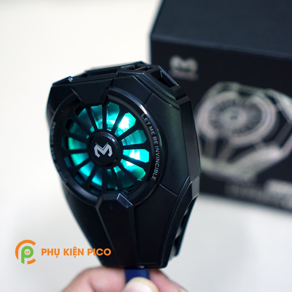 Quạt tản nhiệt điện thoại Memo DL06 tản sò lạnh có đèn RGB siêu đẹp - 7