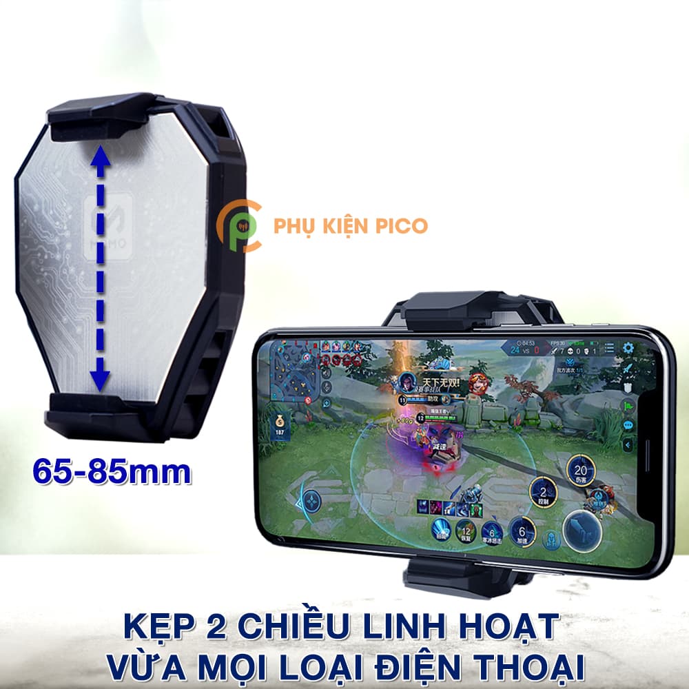 Quạt tản nhiệt điện thoại Memo DL06 tản sò lạnh có đèn RGB siêu đẹp - 8