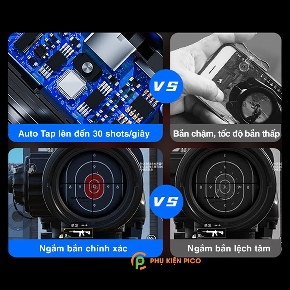 Nút Bắn PUBG Mobile Memo AK05 AUTO TAP siêu nhanh Nút chơi game auto tap - 7