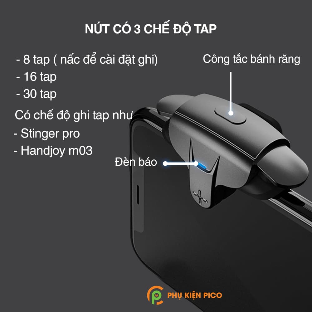 Nút Bắn PUBG Mobile Memo AK05 AUTO TAP siêu nhanh Nút chơi game auto tap - 4