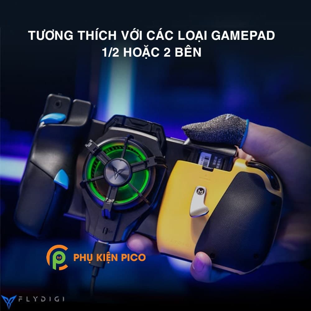 Quạt tản nhiệt Flydigi Wasp Wing 2 Pro giảm -3 độ C, LED RGB - 11