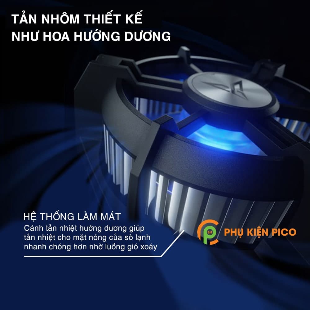 Quạt tản nhiệt Flydigi Wasp Wing 2 Pro giảm -3 độ C, LED RGB - 7