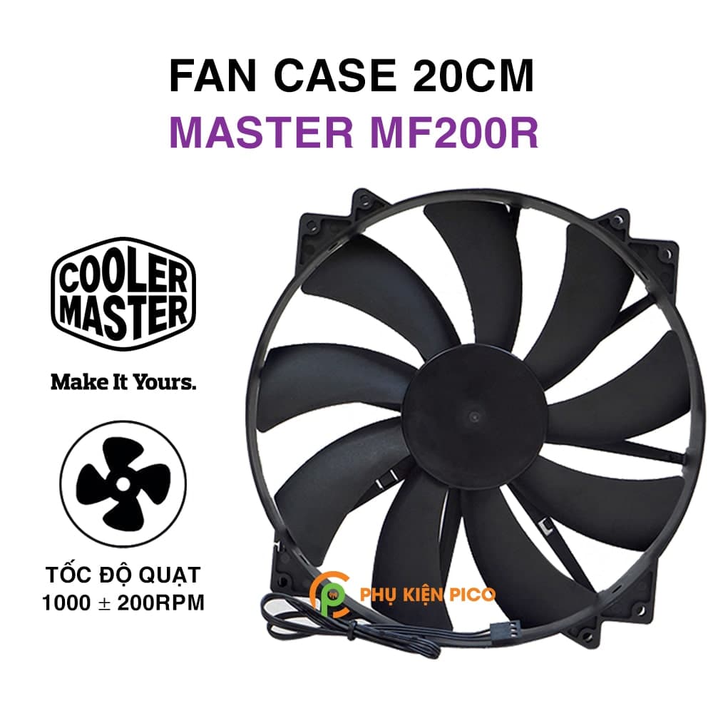 Quạt tản nhiệt Case Coolermaster MasterFan MF200 Fan Case 20cm