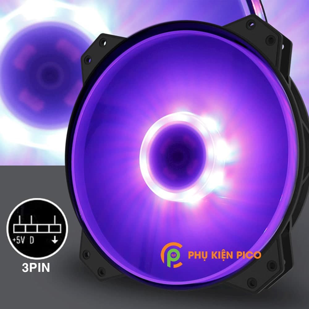 Quạt tản nhiệt case máy tính Cooler Master MF200R RGB 20CM - 6