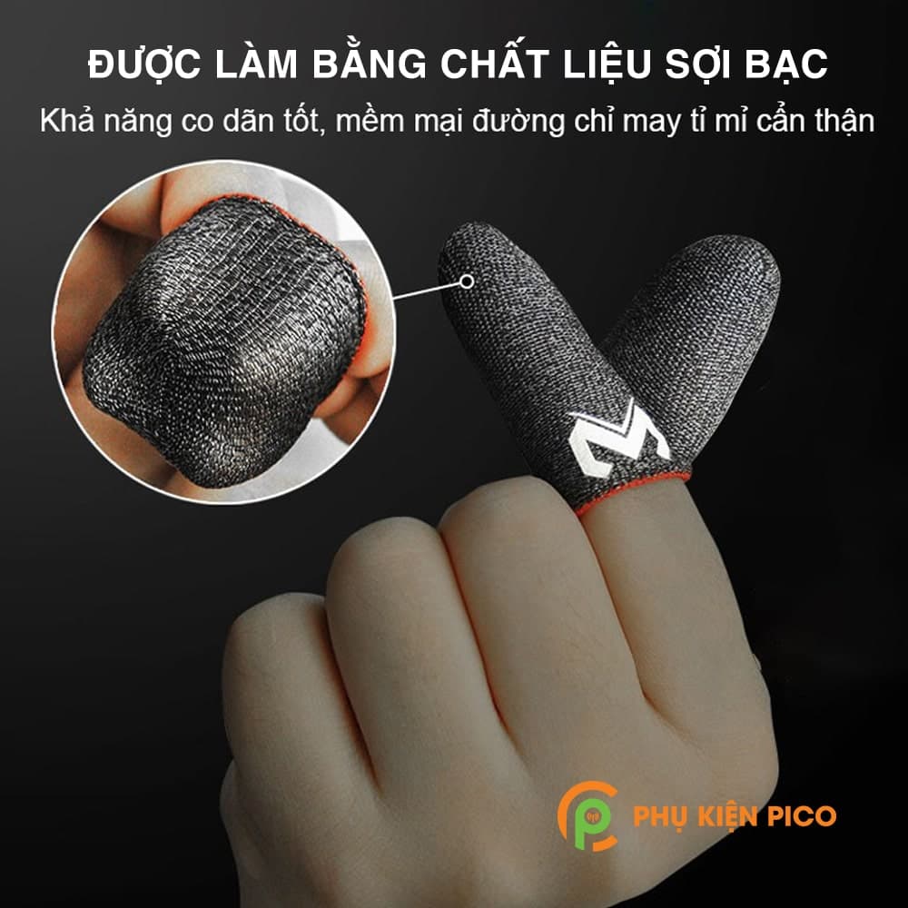 Bao tay chơi game MEMO sợi bạc cao cấp găng tay chơi game - 8