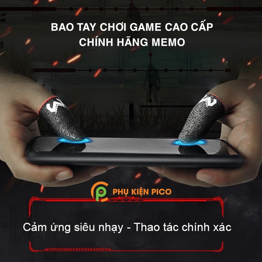 Bao tay chơi game MEMO sợi bạc cao cấp găng tay chơi game - 2