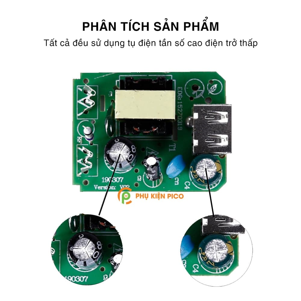 Củ sạc 5V 3.5A cho điện thoại iPhone Samsung Huawei Xiaomi Oppo quạt tản nhiệt điện thoại - 9