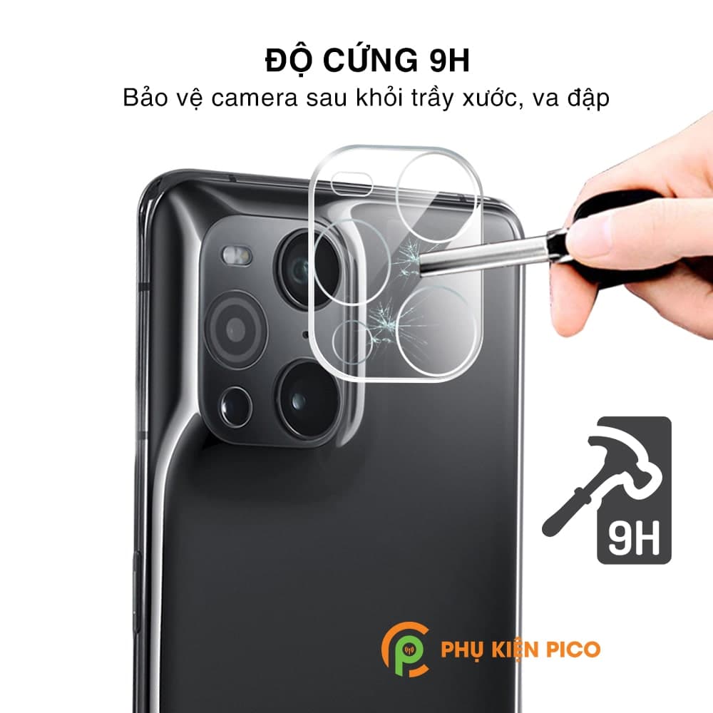 Cường lực camera Oppo Find X3 Pro độ cứng 9H trong suốt - 8