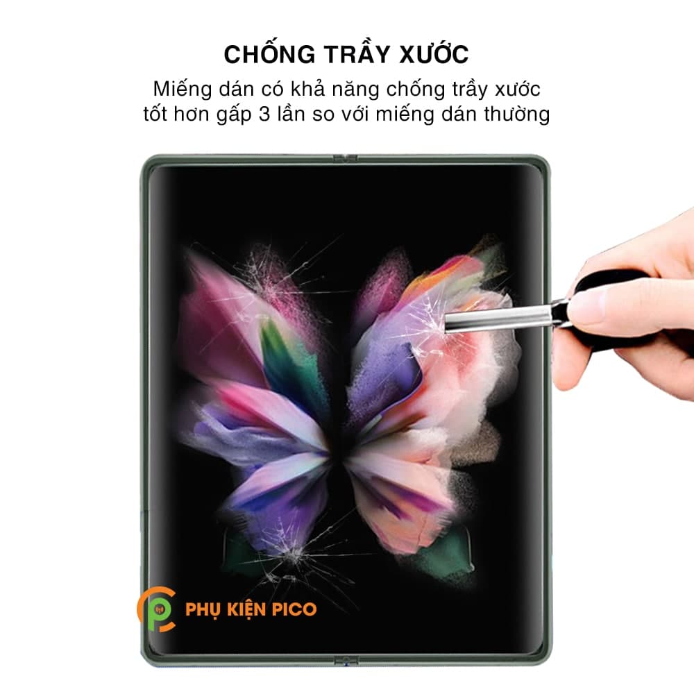 Dán màn hình Samsung Galaxy Z Fold 3 full màn hình chính dẻo trong suốt - 7