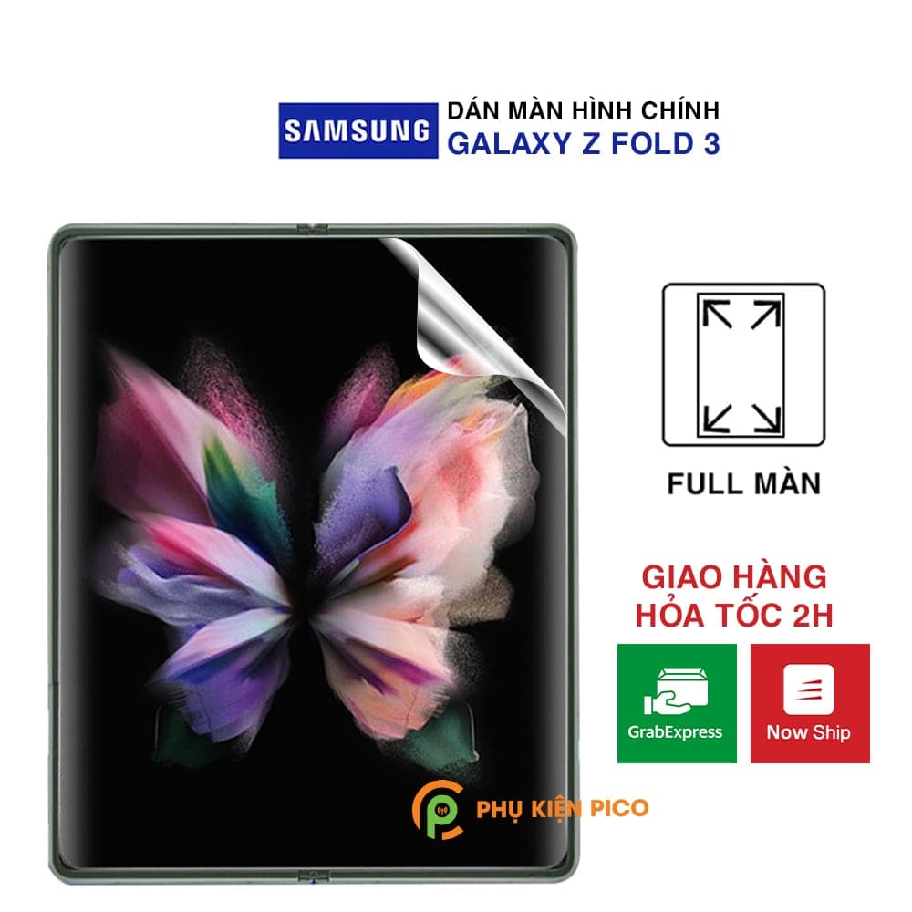 Dán màn hình Samsung Galaxy Z Fold 3 full màn hình chính dẻo trong suốt