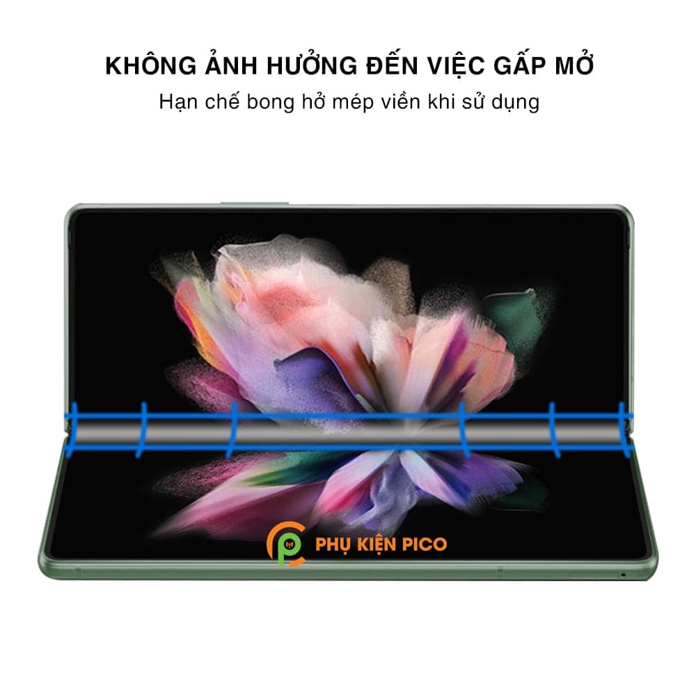 Dán màn hình Samsung Galaxy Z Fold 3 full màn hình chính dẻo trong suốt - 6