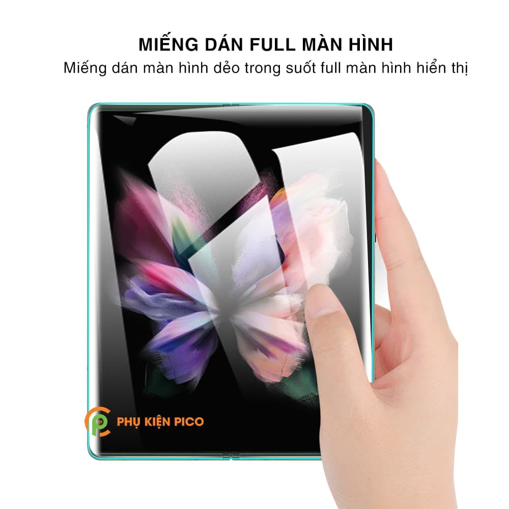 Dán màn hình Samsung Galaxy Z Fold 3 full màn hình chính dẻo trong suốt - 5