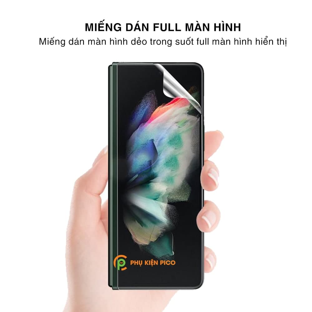 Dán màn hình Samsung Galaxy Z Fold 3 full màn hình ngoài dẻo trong suốt - 2