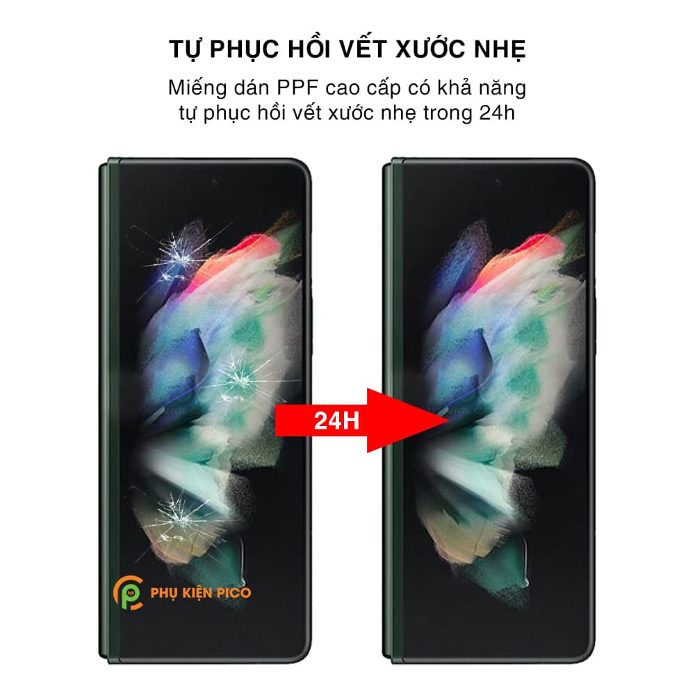 Dán màn hình Samsung Galaxy Z Fold 3 full màn hình ngoài dẻo trong suốt - 5