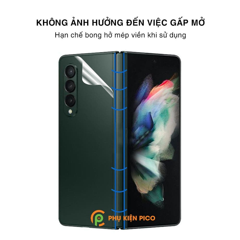 Dán mặt lưng Samsung Galaxy Z Fold 3 PPF cao cấp dẻo trong suốt - 3