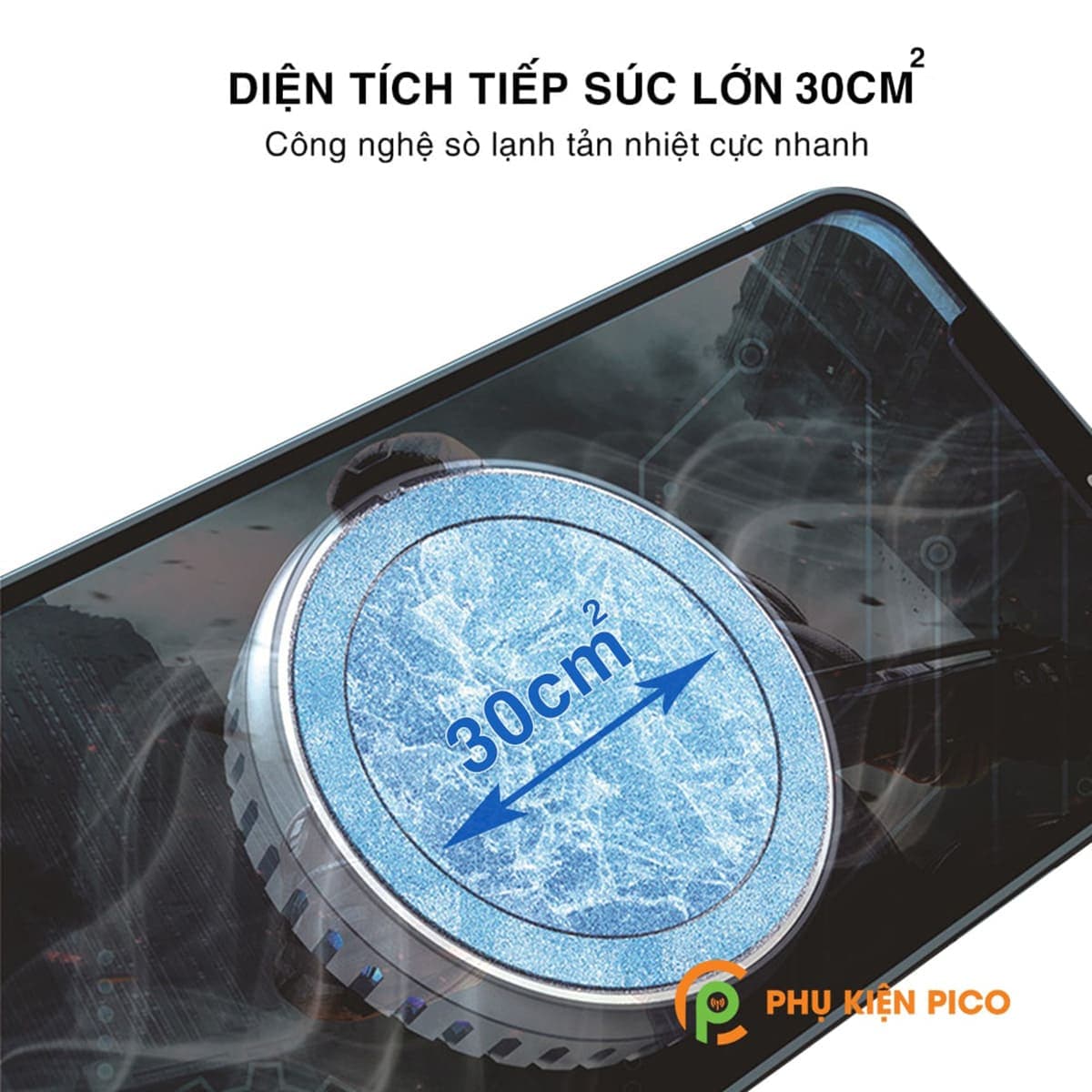 Quạt tản nhiệt sò lạnh điện thoại máy tính bảng X6 sò lạnh từ tính giá rẻ Led RGB - 6