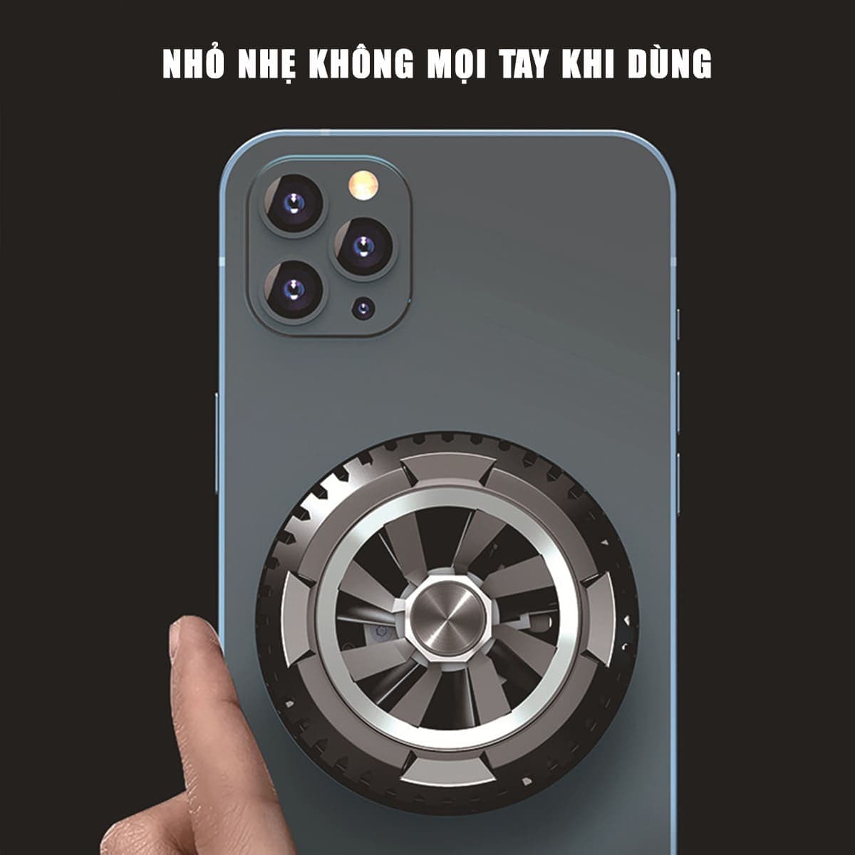 Quạt tản nhiệt sò lạnh điện thoại máy tính bảng X6 sò lạnh từ tính giá rẻ Led RGB - 8