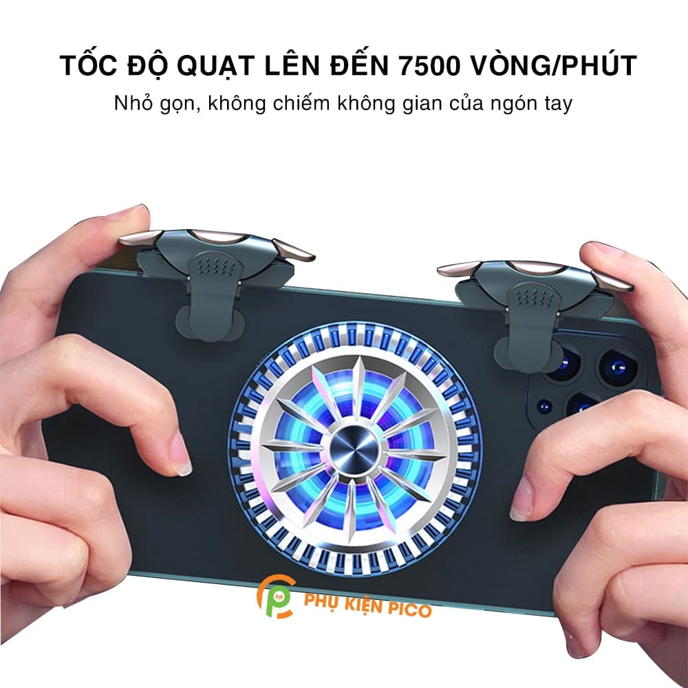 Quạt tản nhiệt điện thoại máy tính bảng Coolest X8 sò lạnh nam châm - 7