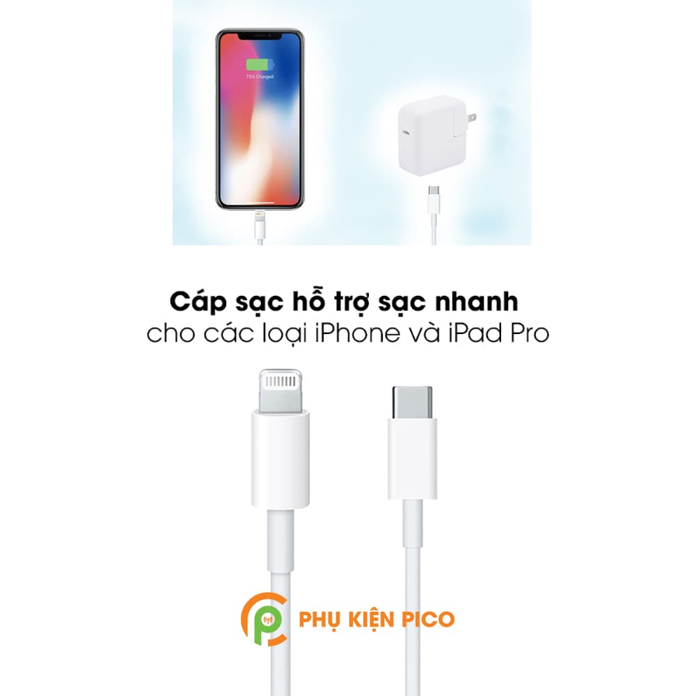 Cáp sạc nhanh Iphone 11/ Iphone 11 Pro Max sạc nhanh 18w - 7