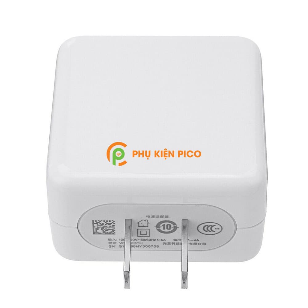 Cốc sạc nhanh Oppo chính hãng bóc máy 5V/ 4A 20W Micro Usb - 5
