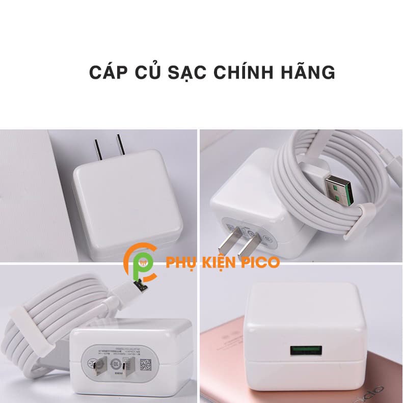 Cốc sạc nhanh Oppo chính hãng bóc máy 5V/ 4A 20W Micro Usb - 8