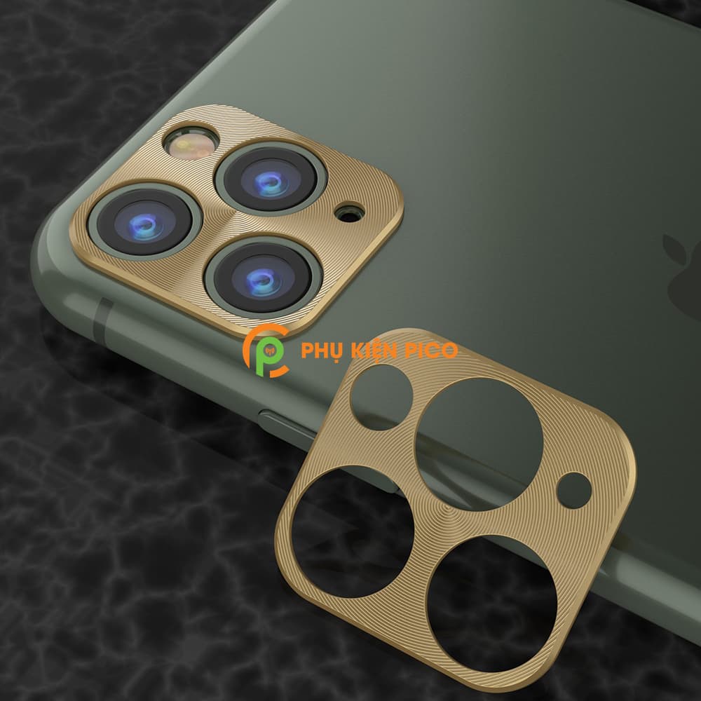 Dán camera Iphone 11 Series khung kim loại bảo vệ camera sau - 5