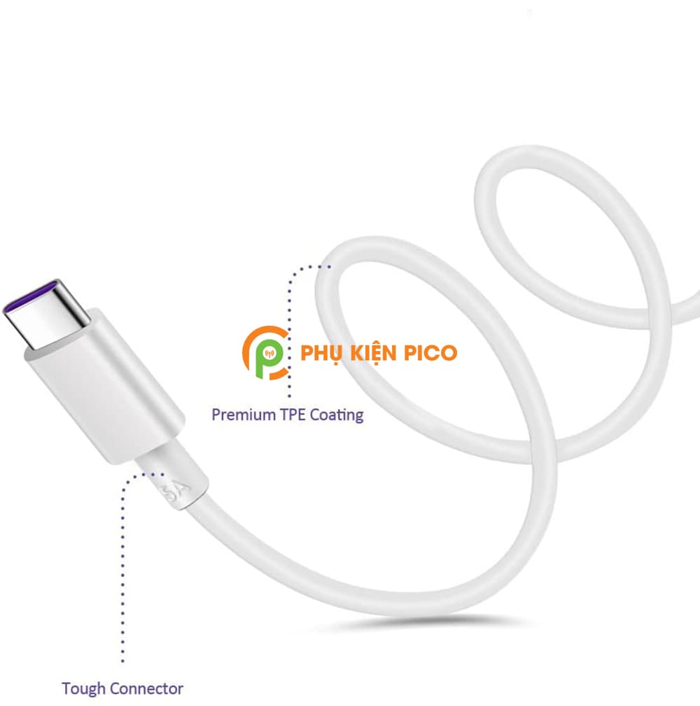 Cáp sạc nhanh Type C 5A Full box cáp Samsung Xiaomi Oppo Vivo Oneplus - 9