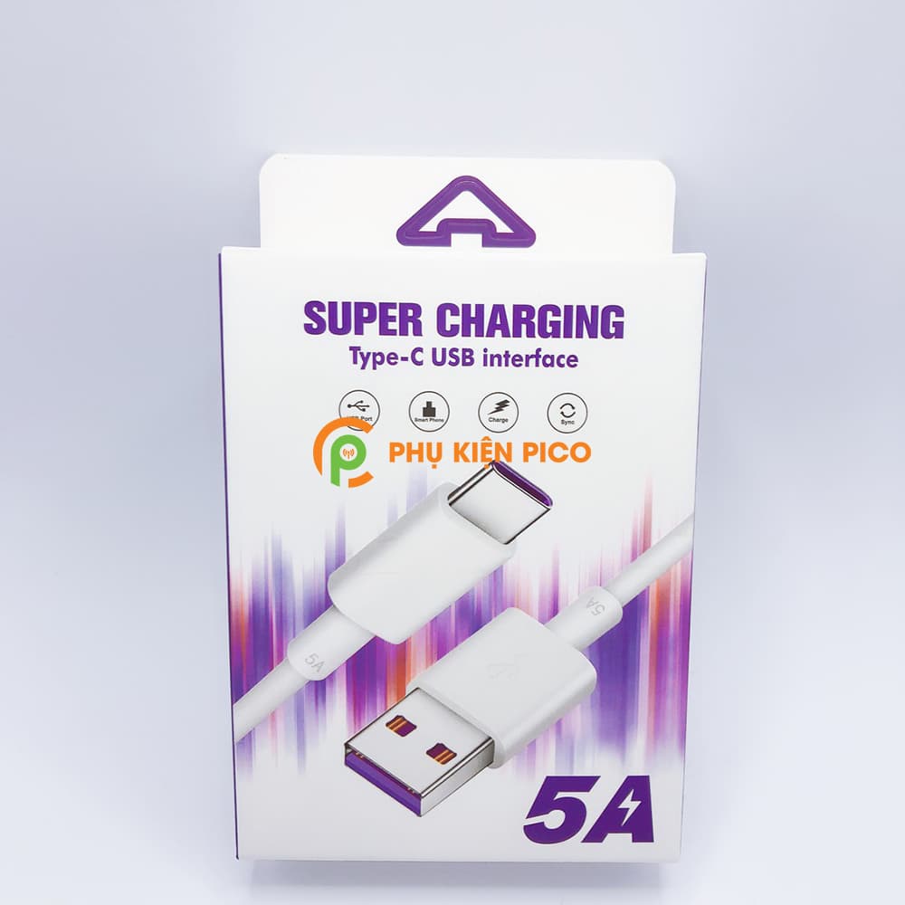 Cáp sạc nhanh Type C 5A Full box cáp Samsung Xiaomi Oppo Vivo Oneplus - 2