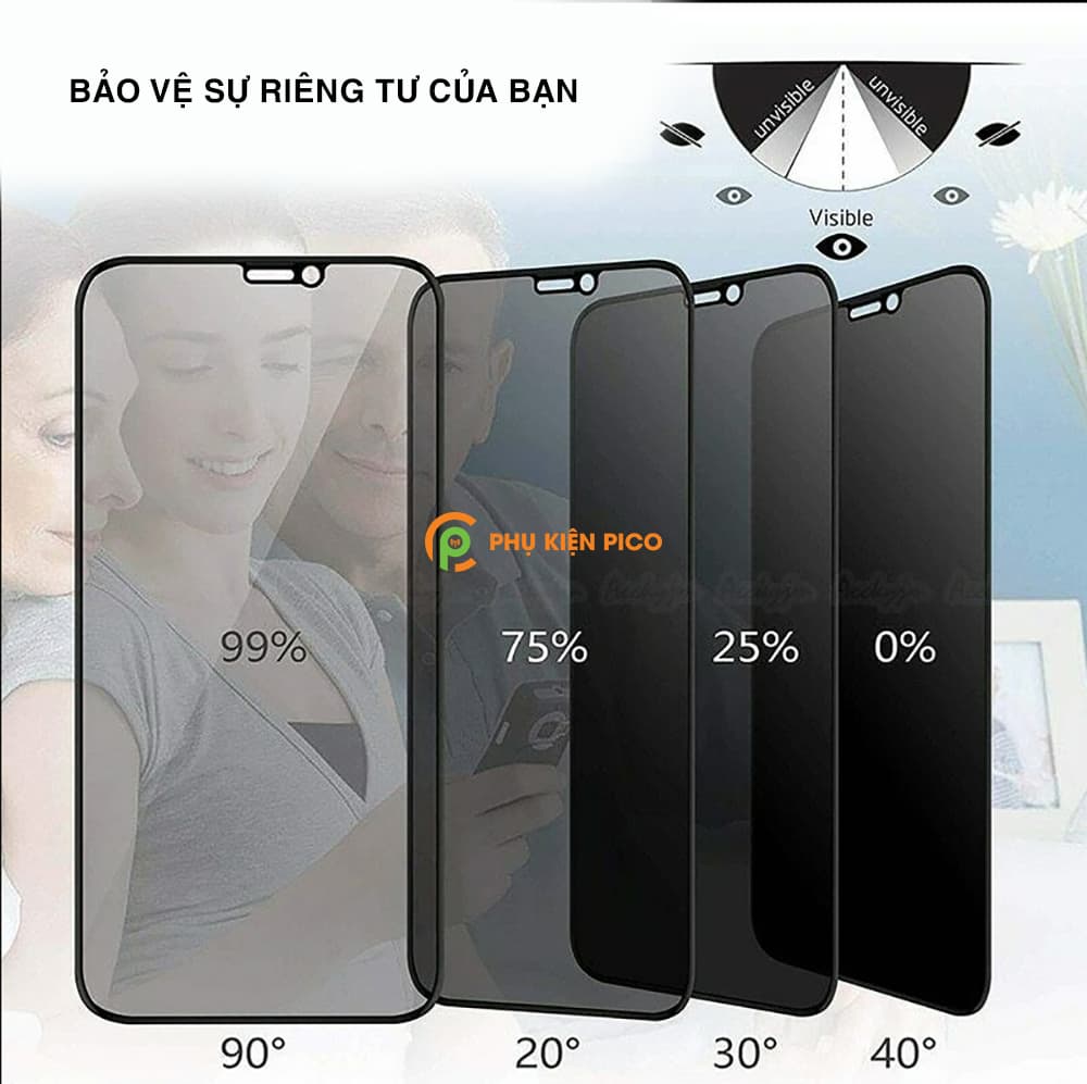 Cường lực chống nhìn trộm Iphone 7 Plus / 8 Plus / X / Xs / Xs Max / 11 / 11 Pro / 11 Pro Max - 2