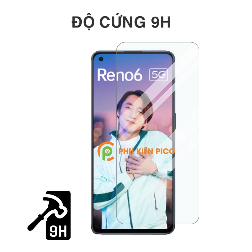 Kính cường lực Oppo Reno 6 5G full màn hình chính hãng Gor độ cứng 9H - 8